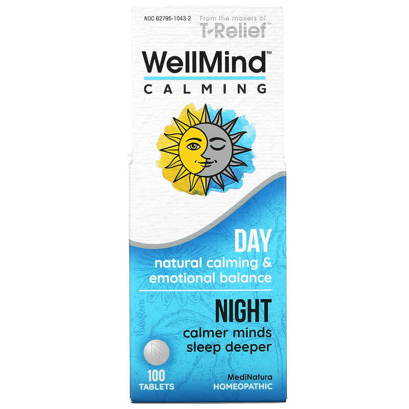 MediNatura WellMind Calming Day/Night 100 Tablets 787647704033
