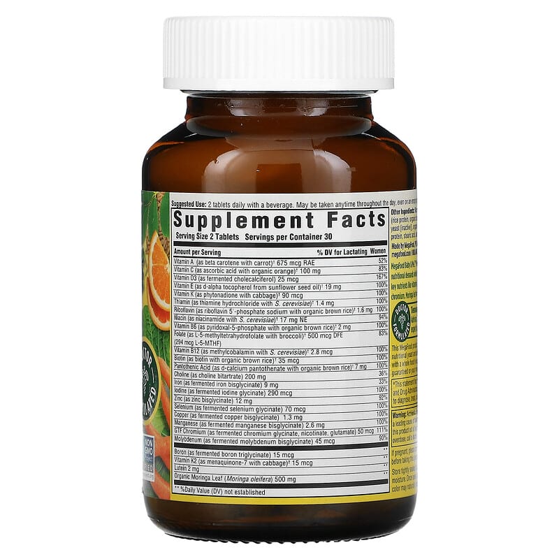 MegaFood, Baby & Me 2, Postnatal Multi, 60 Tablets 51494104286