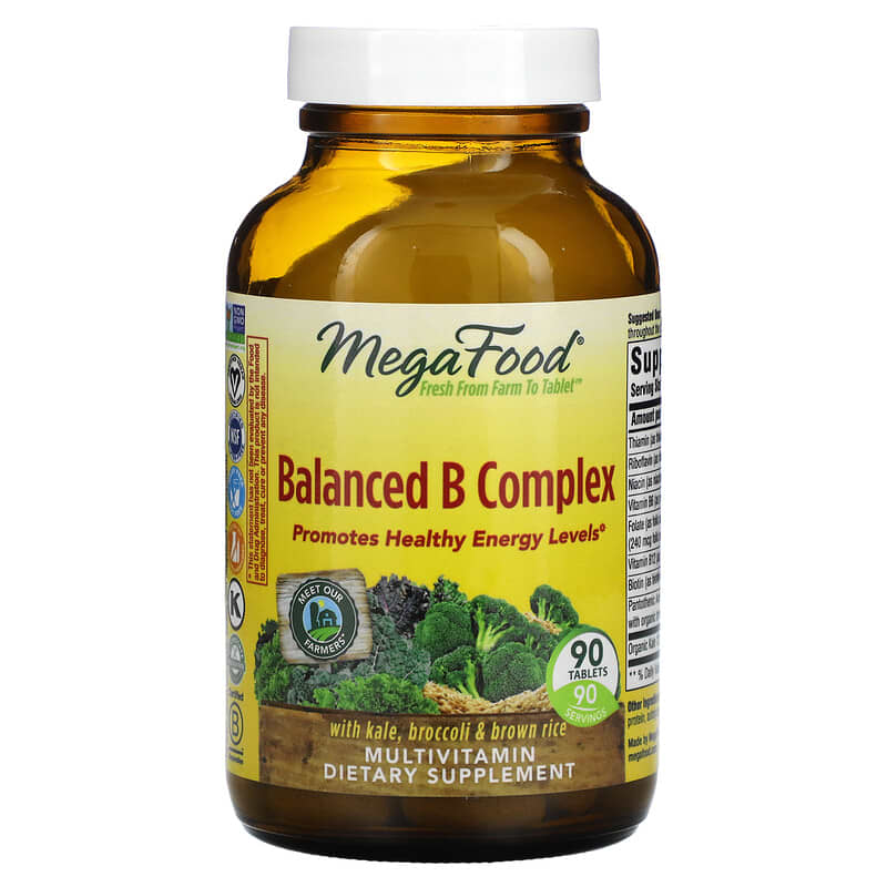 MegaFood Balanced B Complex 90 Tablets 51494101667