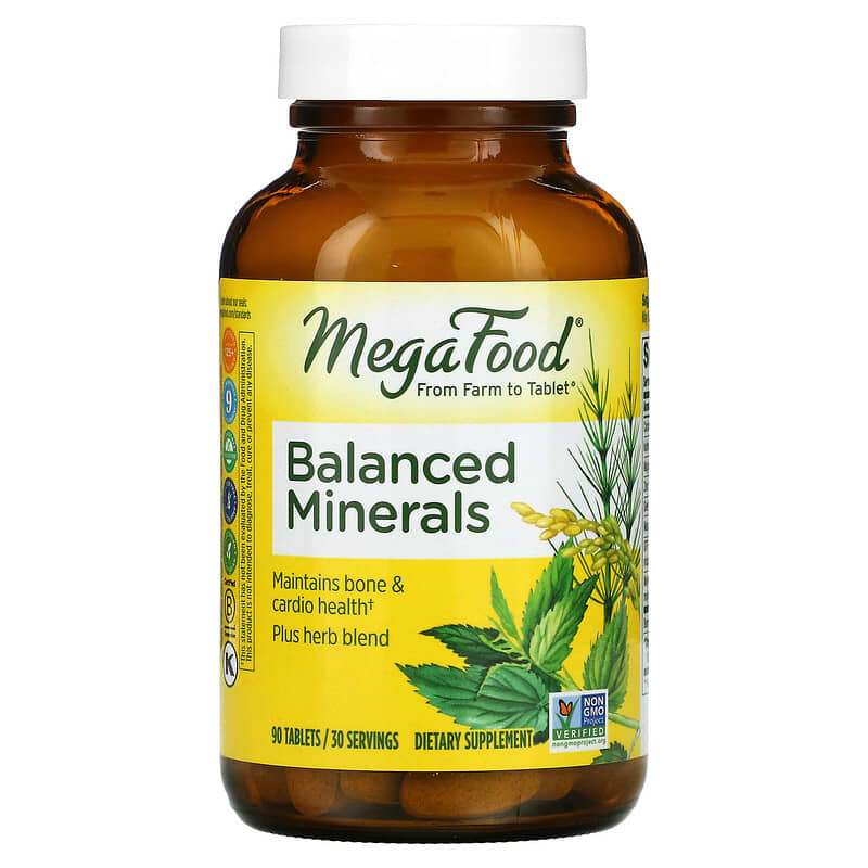 MegaFood Balanced Minerals 90 Tablets 51494101698