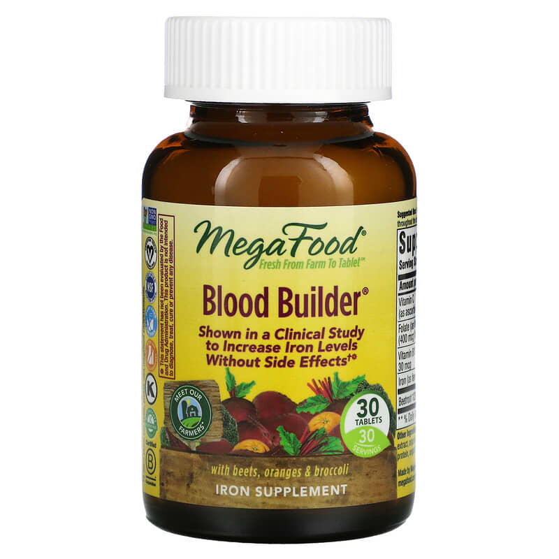 MegaFood Blood Builder 30 Tablets 51494101704
