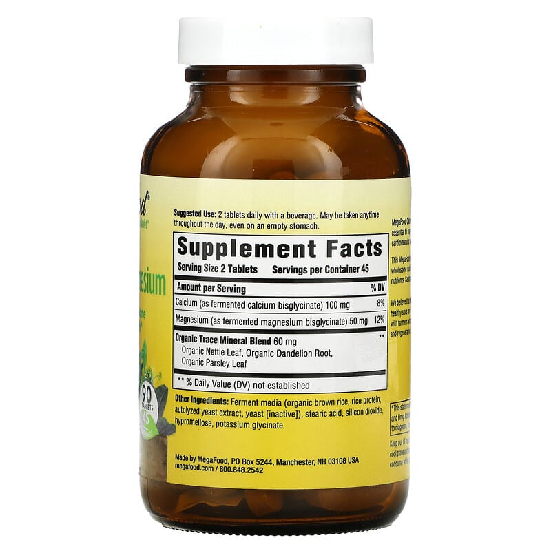 MegaFood, Calcium & Magnesium, 90 Tablets 51494102329