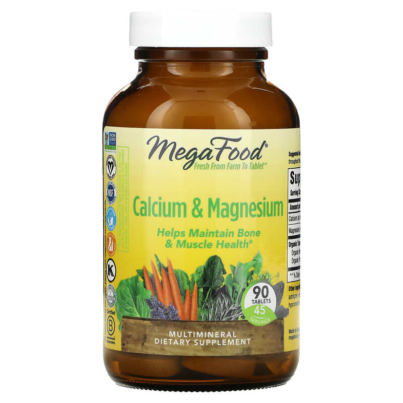 MegaFood Calcium & Magnesium 90 Tablets 51494102329