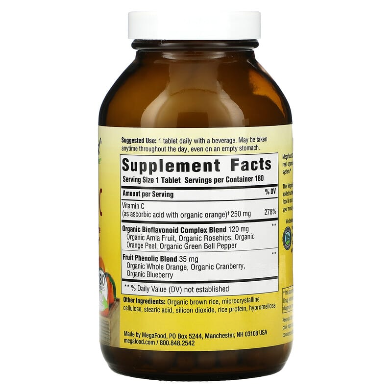 MegaFood, Complex C, 180 Tablets 51494101353