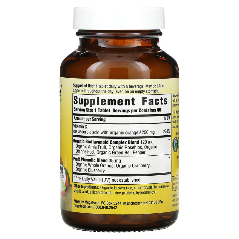 MegaFood, Complex C, 60 Tablets 51494101339