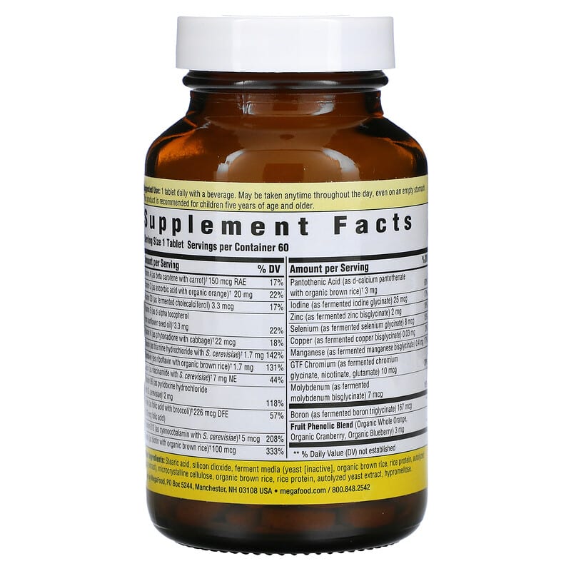 MegaFood, Kids One Daily, 60 Tablets 51494101803