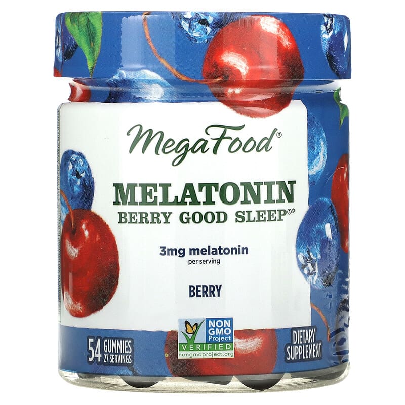 MegaFood Melatonin Berry Good Sleep Berry 1.5 mg 54 Gummies 51494104156