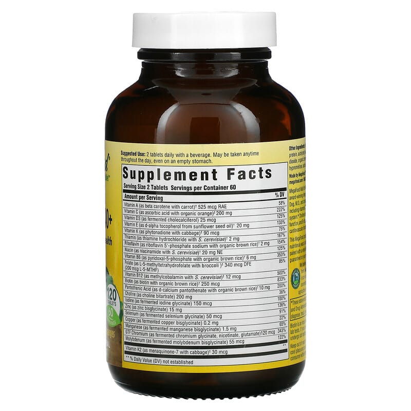 MegaFood, Multi for Men 40+, 120 Tablets 51494103180