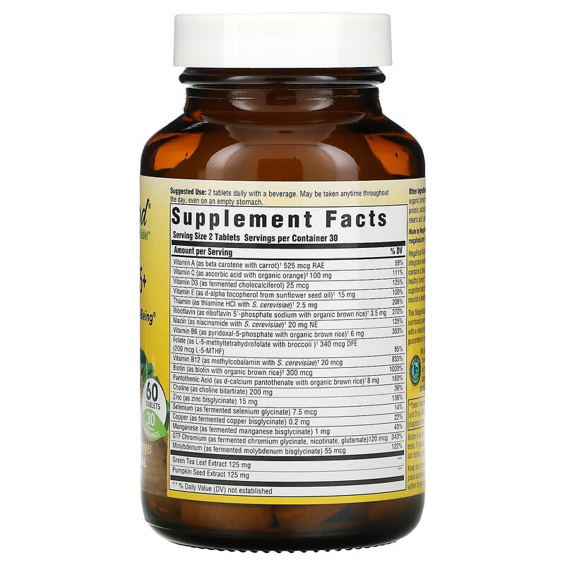MegaFood, Multi for Men 55+, 60 Tablets 51494102732