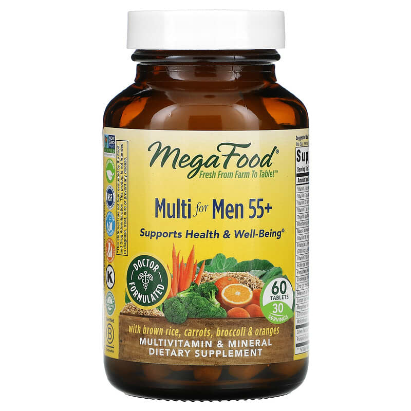 MegaFood Multi for Men 55+ 60 Tablets 51494102732