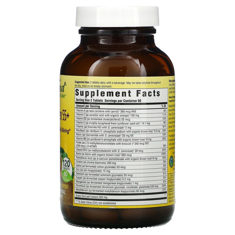 MegaFood, Multi for Women 55+, 120 Tablets 51494103272