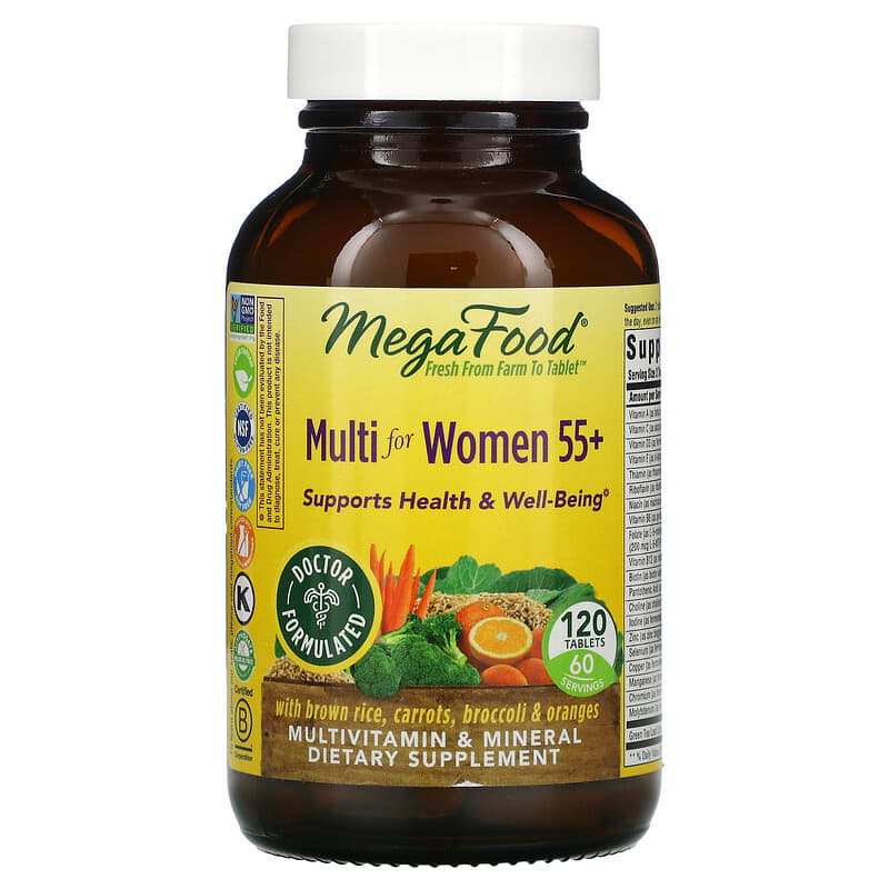 MegaFood Multi for Women 55+ 120 Tablets 51494103272