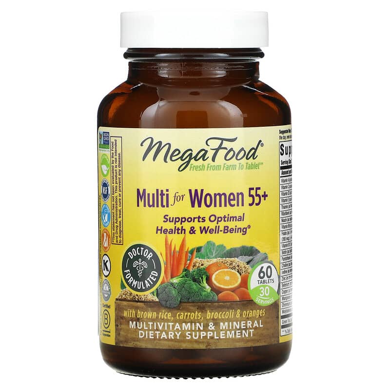 MegaFood Multi for Women 55+ 60 Tablets 51494102718