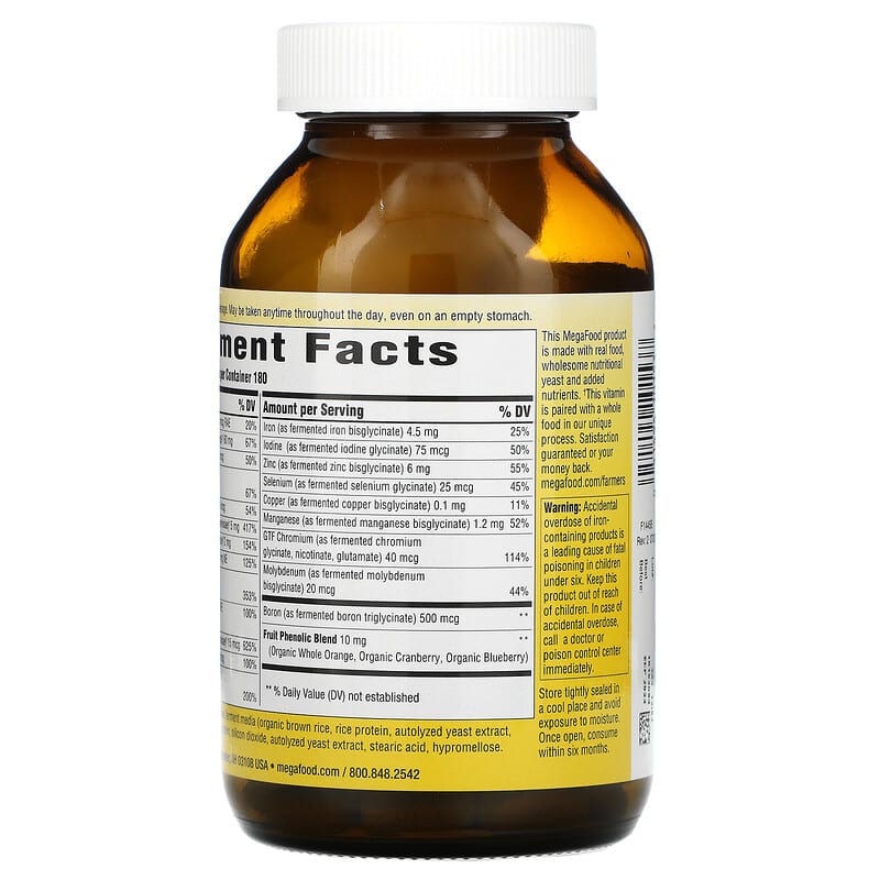 MegaFood, One Daily, 180 Tablets 51494101537
