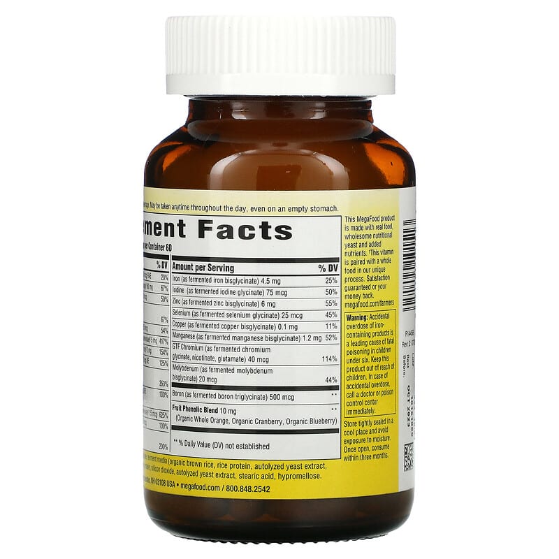 MegaFood, One Daily, 60 Tablets 51494101513