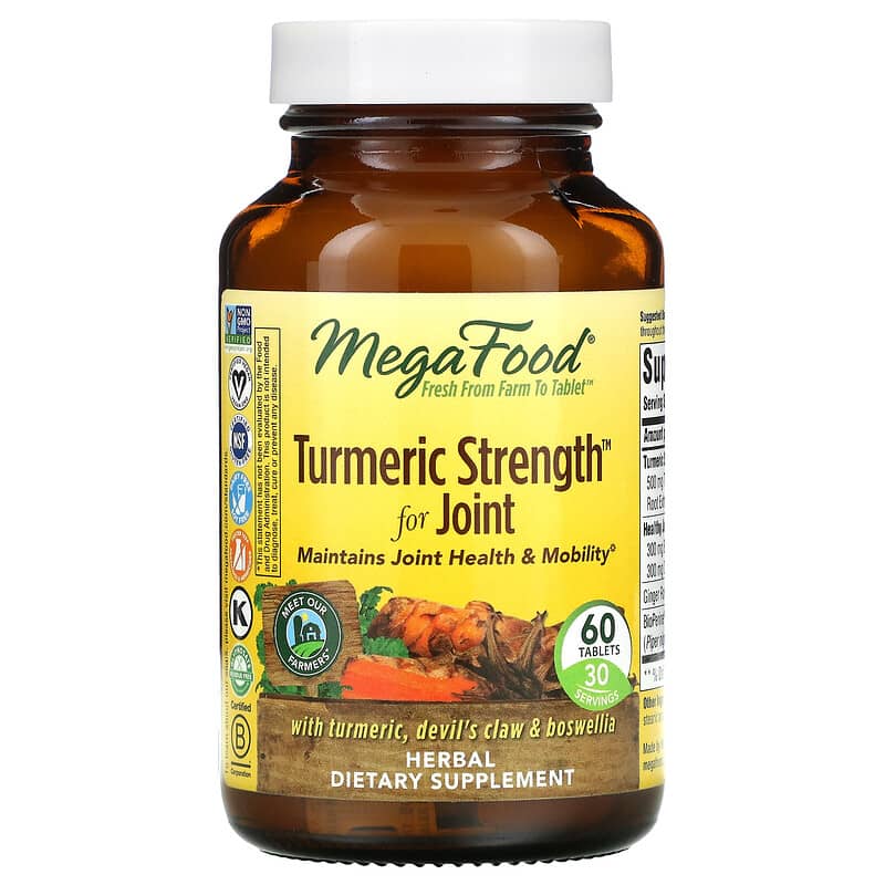 MegaFood Turmeric Strength for Joint 60 Tablets 51494103104