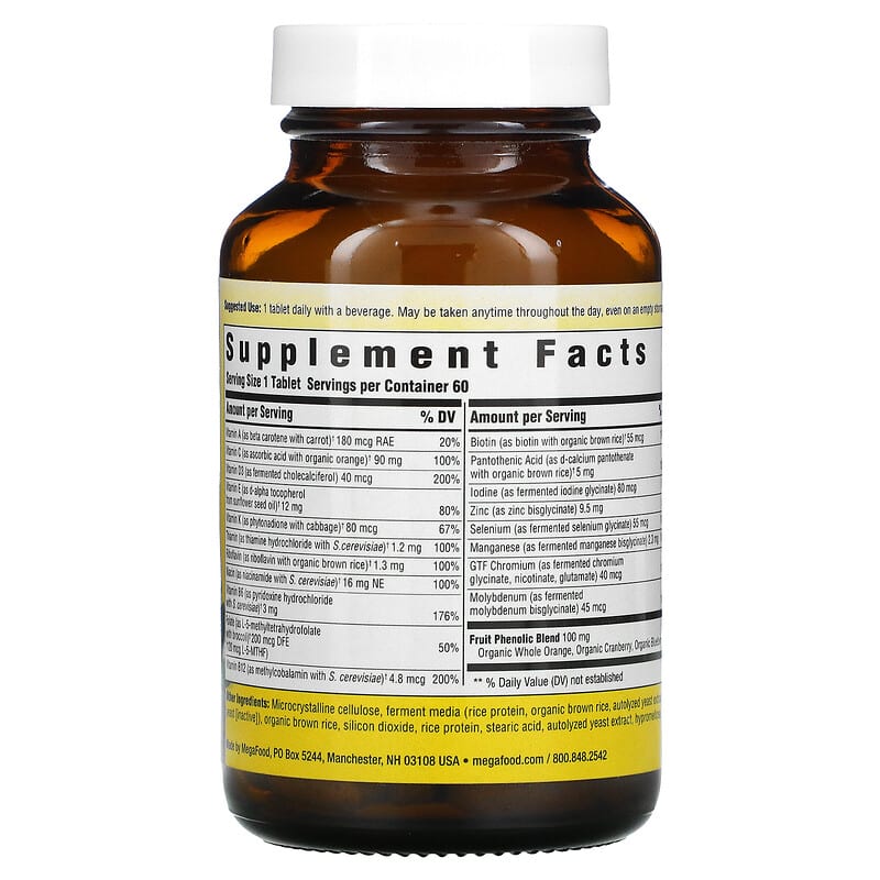 MegaFood, Women Over 55 One Daily, 60 Tablets 51494103524
