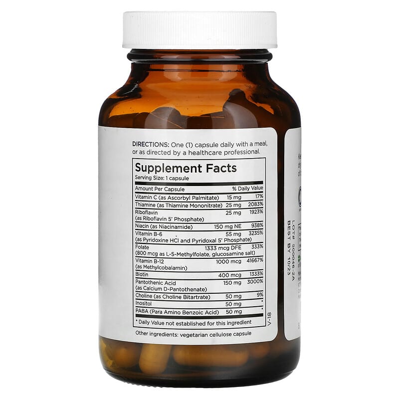 Metabolic Maintenance, B-Complex, 100 Capsules 838287005001