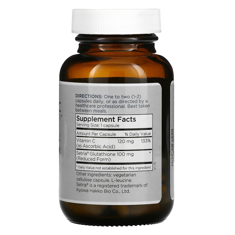 Metabolic Maintenance, L-Glutathione, 100 mg, 60 Capsules 838287001348
