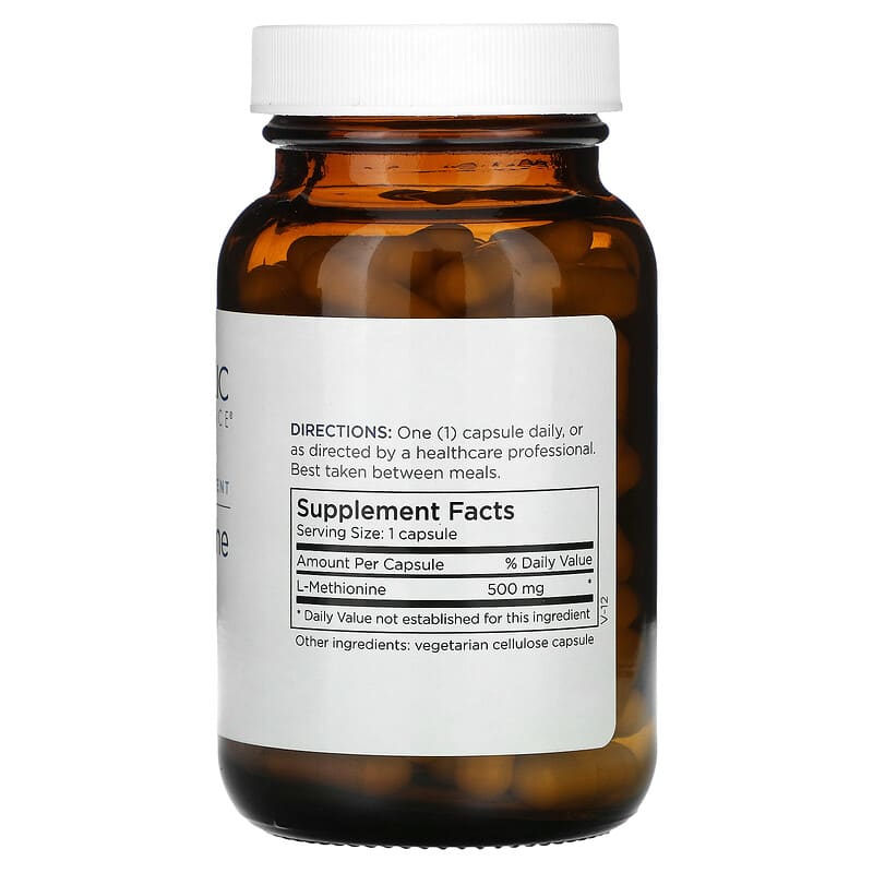 Metabolic Maintenance, L-Methionine, 500 mg, 100 Capsules 838287001409
