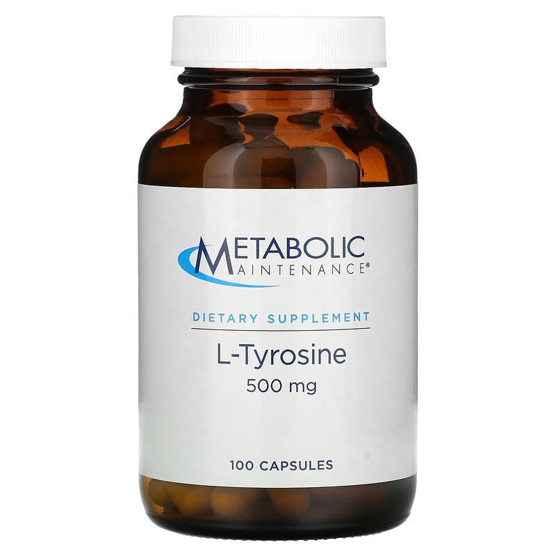 Metabolic Maintenance L-Tyrosine 500 mg 100 Capsules 838287001485