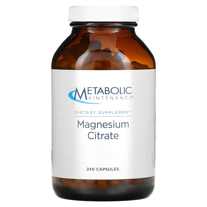 Metabolic Maintenance Magnesium Citrate 240 Capsules 838287004301