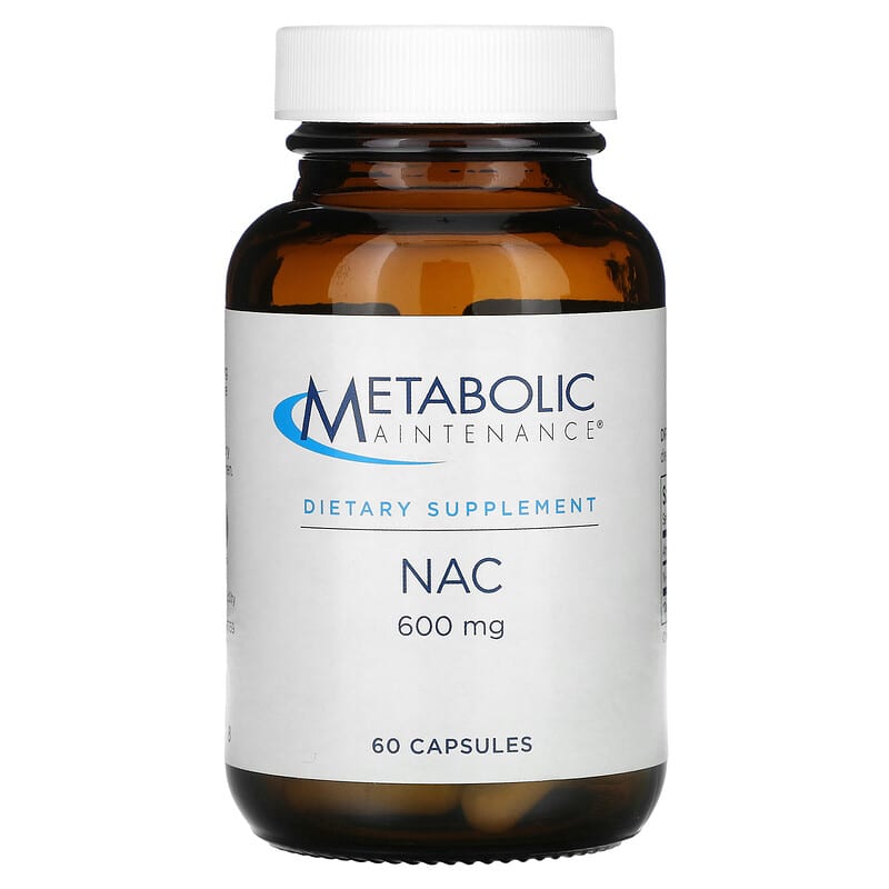 Metabolic Maintenance NAC 600 mg 60 Capsules 838287001508