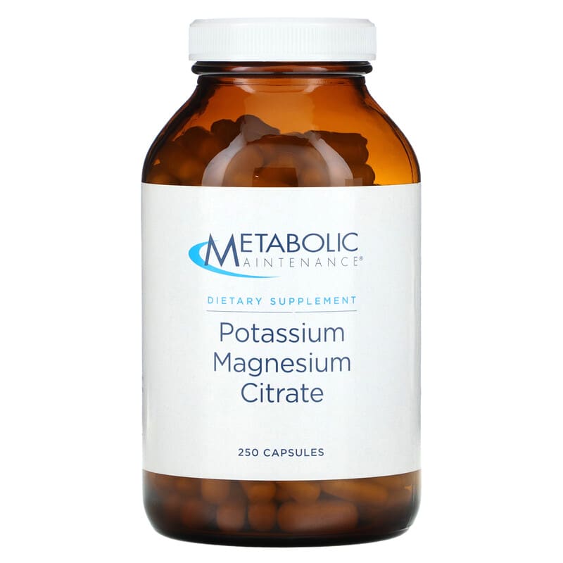 Metabolic Maintenance Potassium Magnesium Citrate 250 Capsules 838287004264