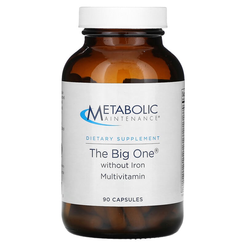Metabolic Maintenance The Big One without Iron Multivitamin 90 Capsules 838287005209