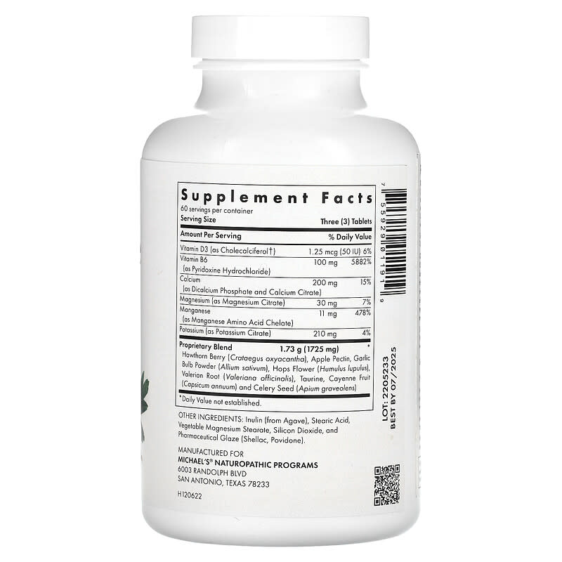 Michael's Naturopathic, Blood Pressure Factors, 180 Vegetarian Tablets 755929011919