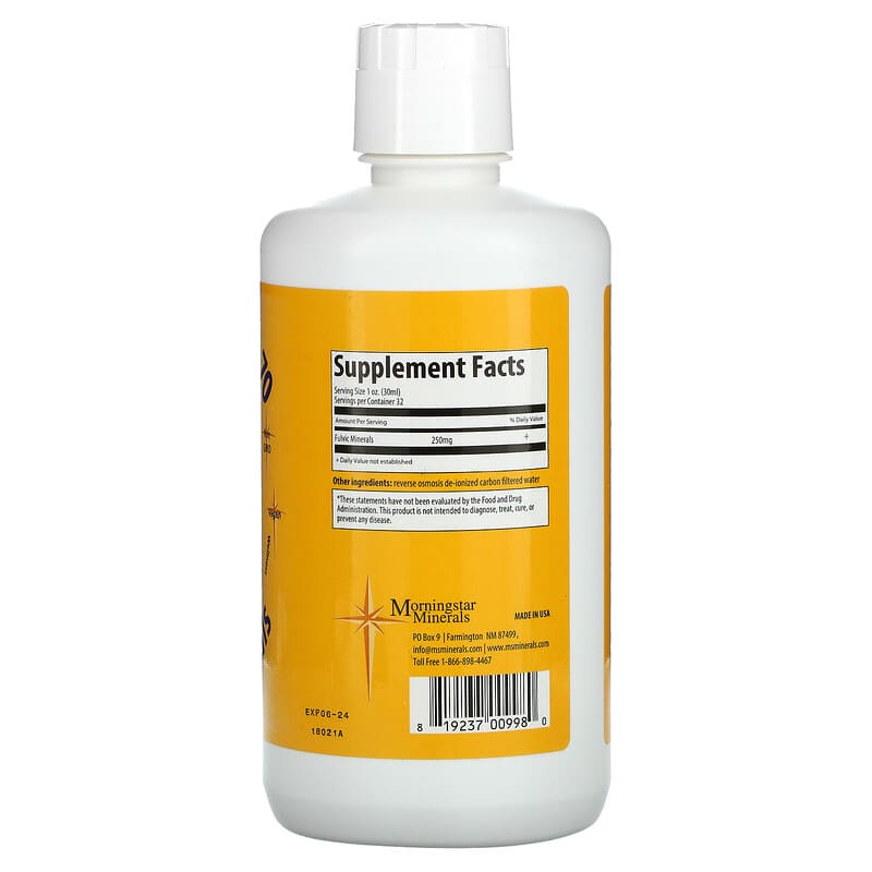Morningstar Minerals, Energy Boost 70, Fulvic Minerals, 32 oz (946 ml) 819237009980