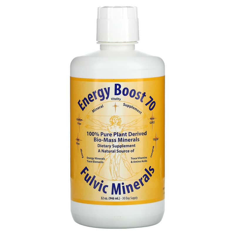 Morningstar Minerals Energy Boost 70 Fulvic Minerals 32 oz (946 ml) 819237009980