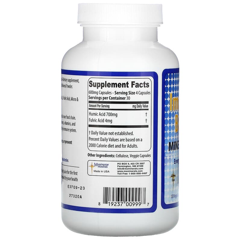 Morningstar Minerals, Immune Boost 77, Mineral Supplement, 120 Veggie Capsules 819237009997