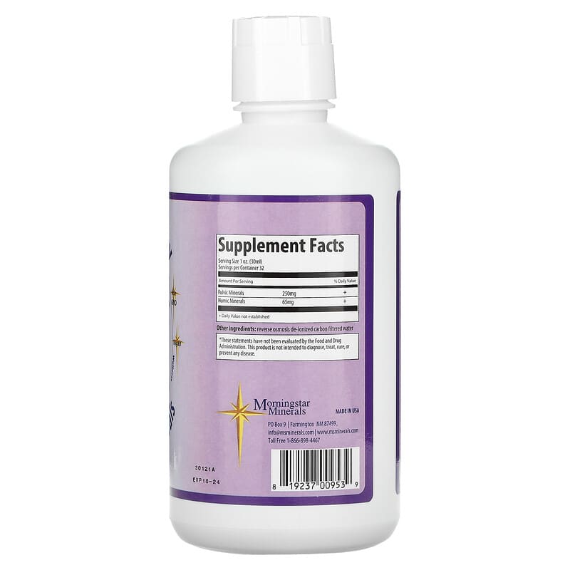 Morningstar Minerals, Inner Vitality, Fulvic/Humic Minerals, 32 oz (946 ml) 819237009539