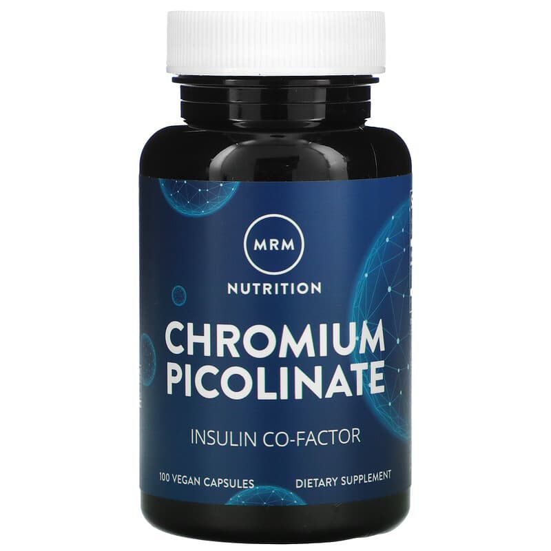 MRM Nutrition Chromium Picolinate 100 Vegan Capsules 609492713018