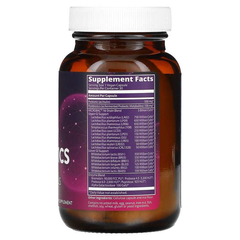 MRM Nutrition, Daily Probiotics, 5 Billion Cells, 30 Vegan Capsules 609492310460