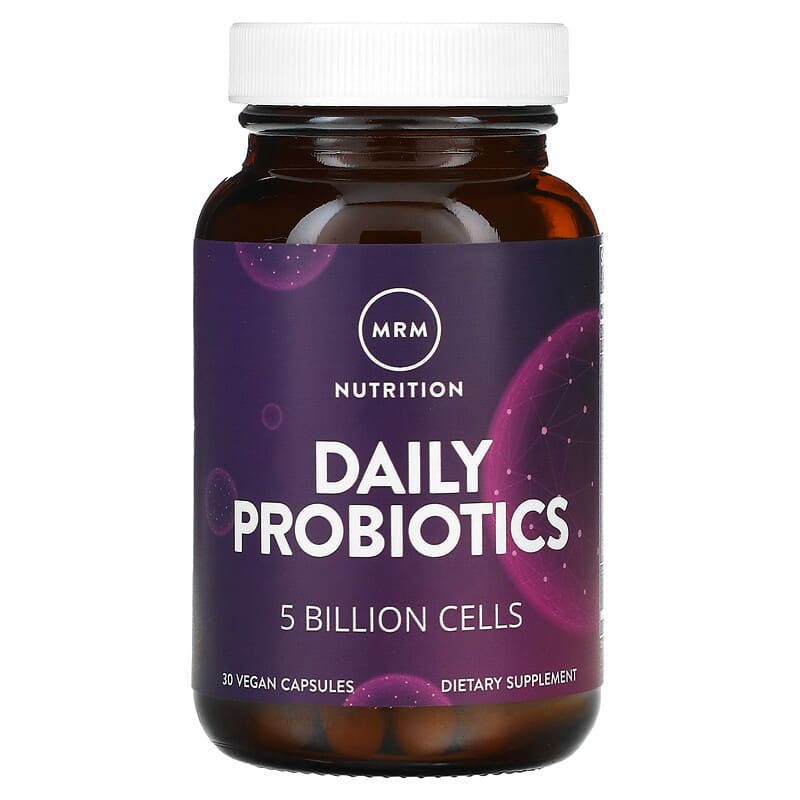 MRM Nutrition Daily Probiotics 5 Billion Cells 30 Vegan Capsules 609492310460