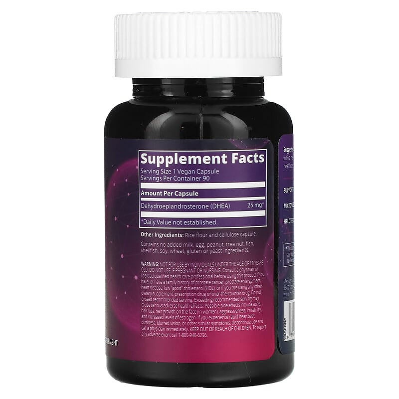 MRM Nutrition, DHEA, 25 mg, 90 Vegan Capsules 609492410023