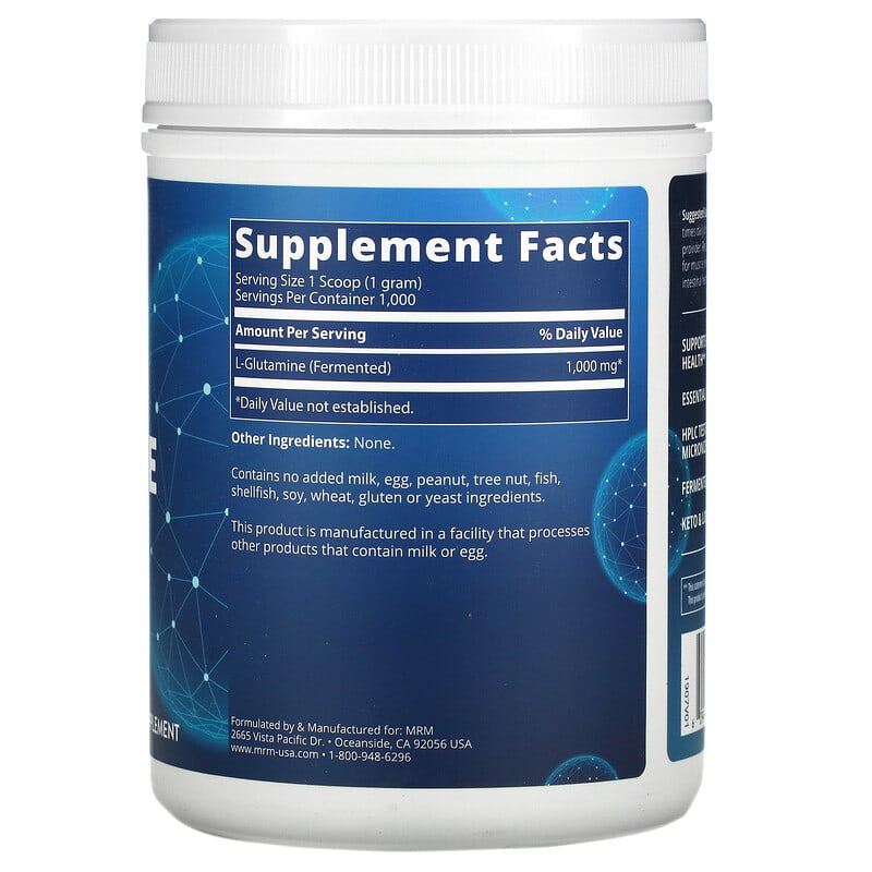 MRM Nutrition, L-Glutamine 1000, 2.2 lbs (1,000 g) 609492721037