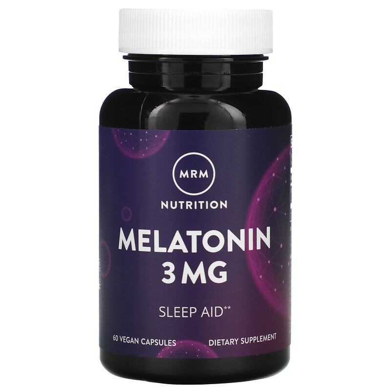MRM Nutrition Melatonin 3 mg 60 Vegan Capsules 609492570017