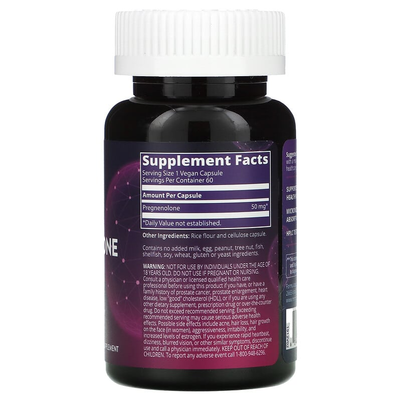 MRM Nutrition, Pregnenolone, 50 mg, 60 Vegan Capsules 609492510068