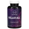MRM Nutrition Relax-All Calm & Sleep 60 Vegan Capsules 609492310170
