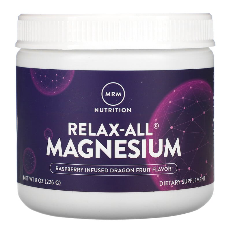 MRM Nutrition Relax-All Magnesium Raspberry Infused Dragon Fruit 8 oz (226 g) 609492300515