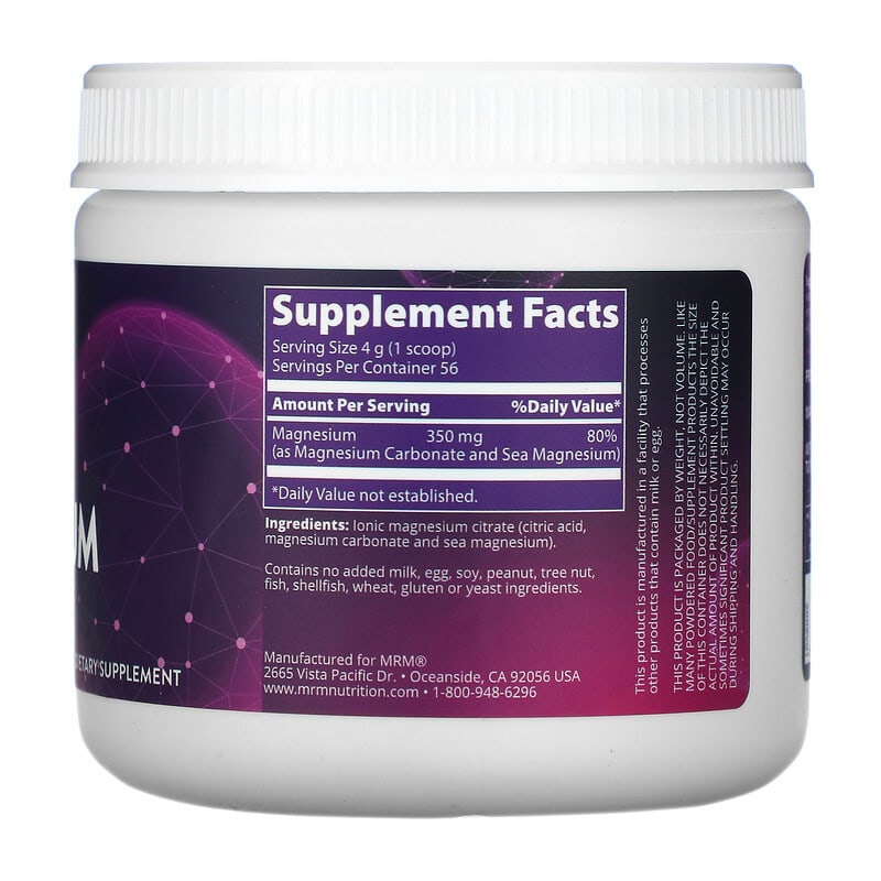 MRM Nutrition, Relax-All Magnesium, Unflavored, 8 oz (226 g) 609492300508