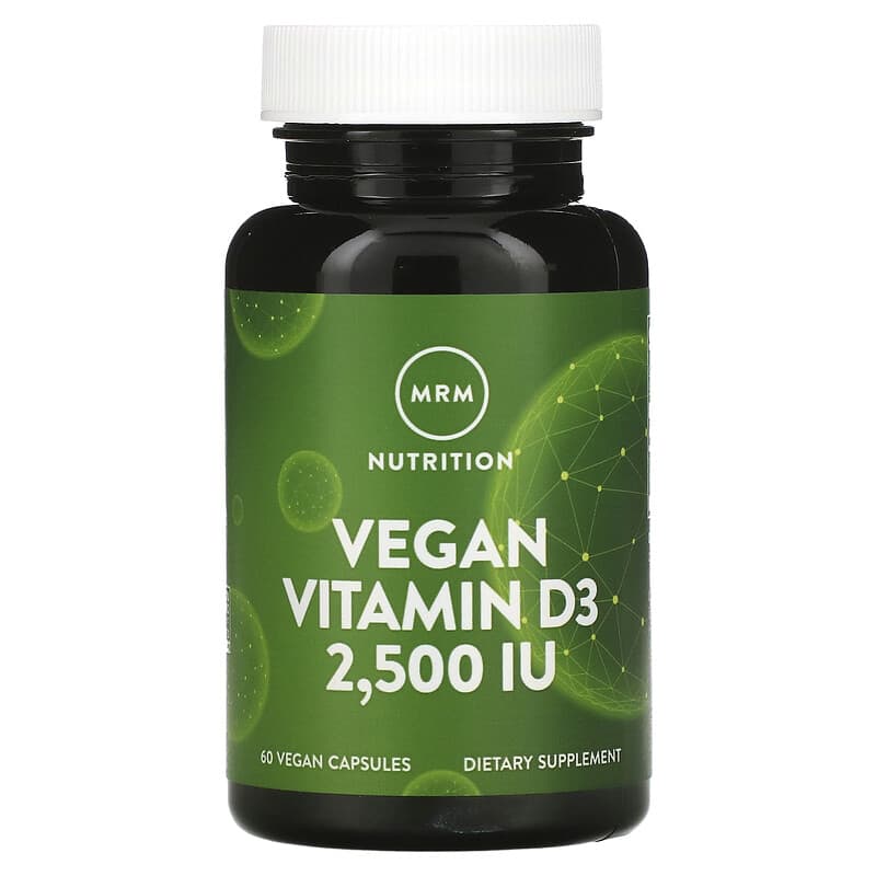 MRM Nutrition Vegan Vitamin D3 2,500 IU 60 Vegan Capsules 609492231055