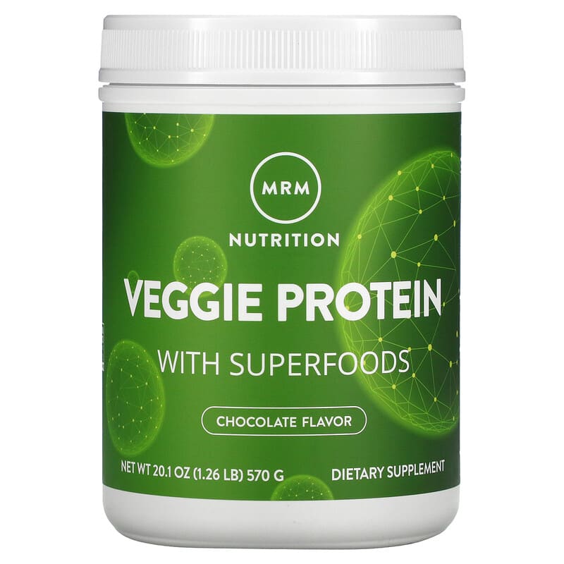 MRM Nutrition Veggie Protein with Superfoods Chocolate 1.26 lb (570 g) 609492722300