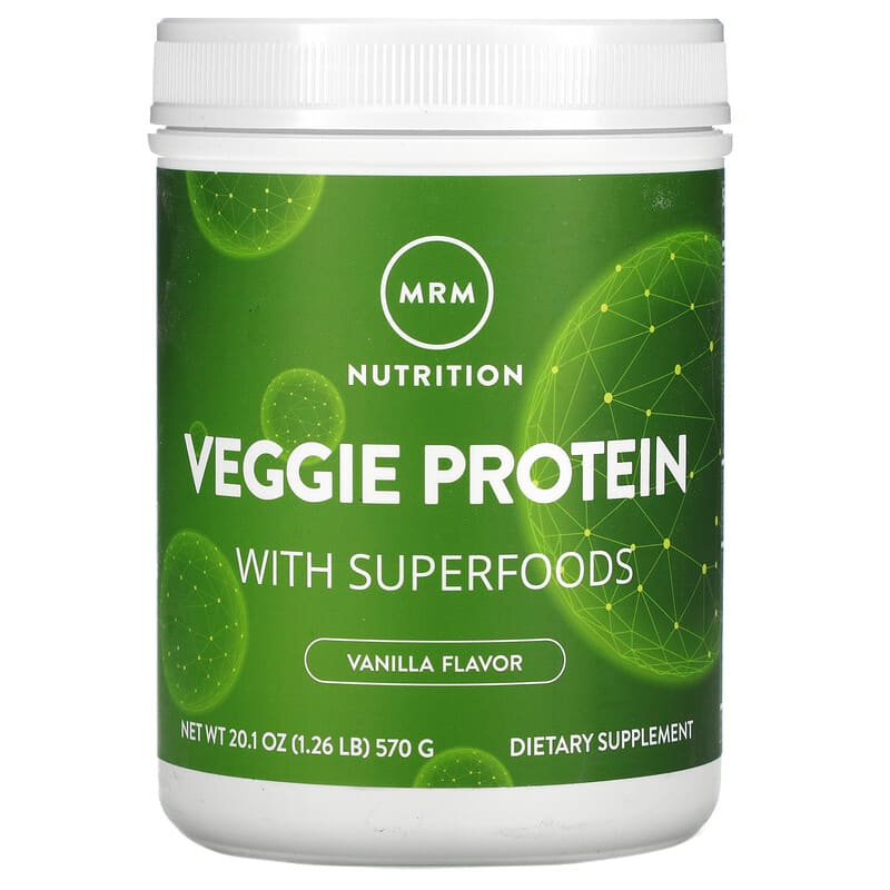 MRM Nutrition Veggie Protein with Superfoods Vanilla 1.26 lb (570 g) 609492722317