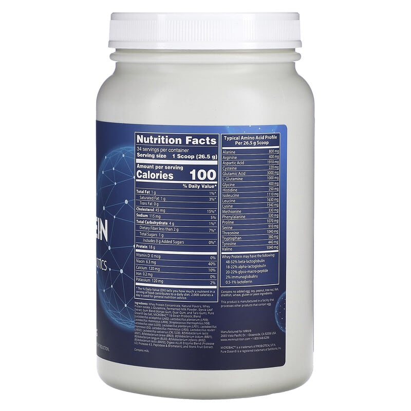 MRM Nutrition, Whey Protein, Vanilla, 2.03 lb (923 g) 609492720023