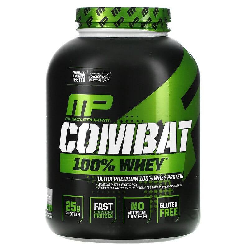 MusclePharm Combat 100% Whey Protein Cookies 'n' Cream 5 lbs (2,269 g) 19962715426