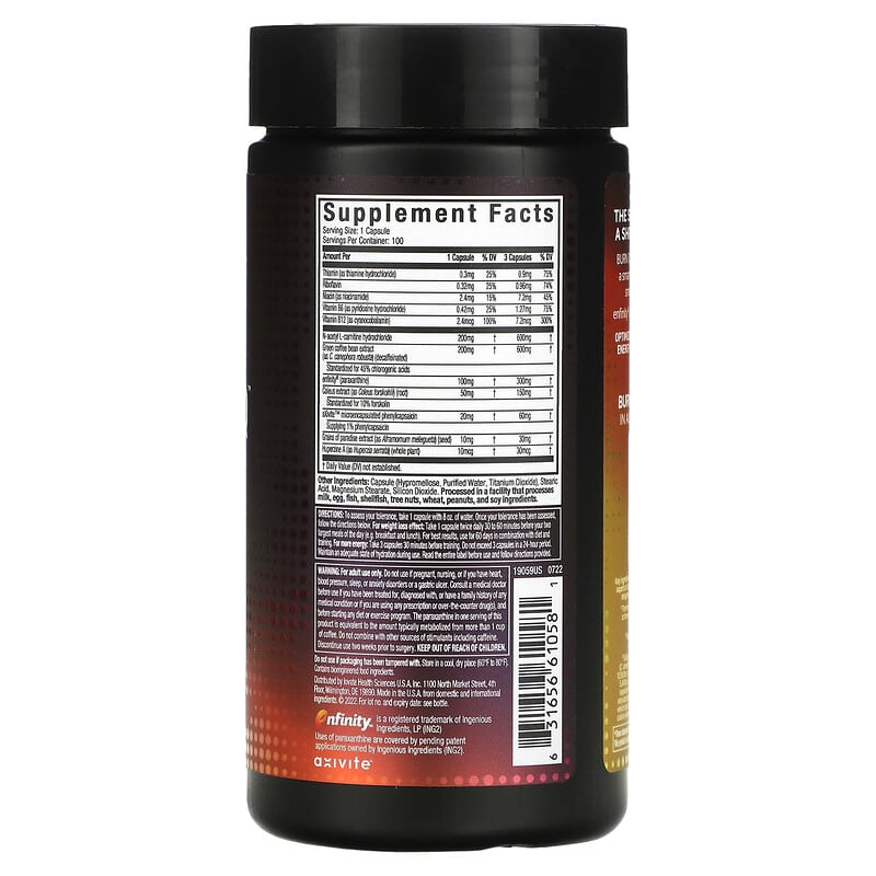 MuscleTech, Burn iQ, Smart Thermo, 100 Capsules 631656610581